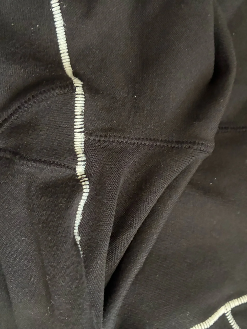 Womens Alo Leggings Black With White Piping SZ XS